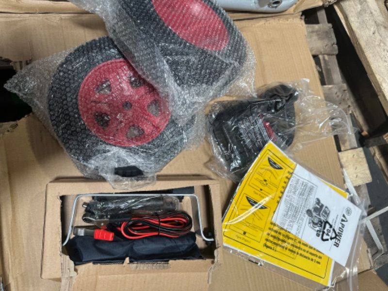 Photo 12 of ***SEALED BOX, STRAPPED***
A-iPower SUA12000EC 12000-Watt Gas Powered Generator W/Electric Start (CARB/EPA), 12000 Watt, Wheel Kit Included 12000W + Electric Start + CARB Generator
Power Source	gas-powered
Item Weight	221 Pounds