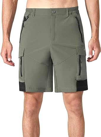 Photo 1 of EZRUN Men's Hiking Cargo Shorts Quick Dry Golf Outdoor Casual Travel Shorts with Multi Pocket for Work Camping Fishing Summer
