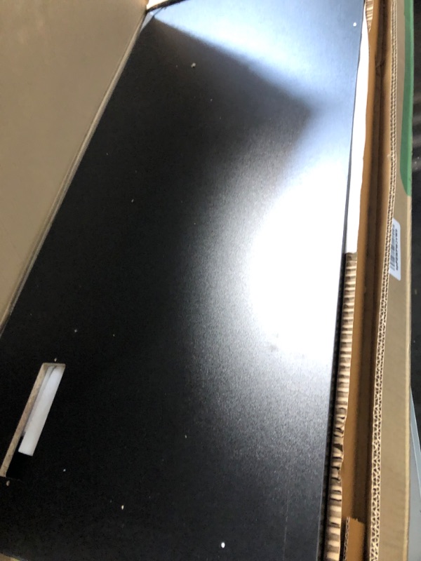 Photo 1 of GreenForest Computer Desk with USB Charging Port and Power Outlet, Reversible Home Office Desk with Monitor Stand and Storage Shelves for Small Space, 47 inch Work Desk with Cup Holder and Hook, Black Black 47 inch