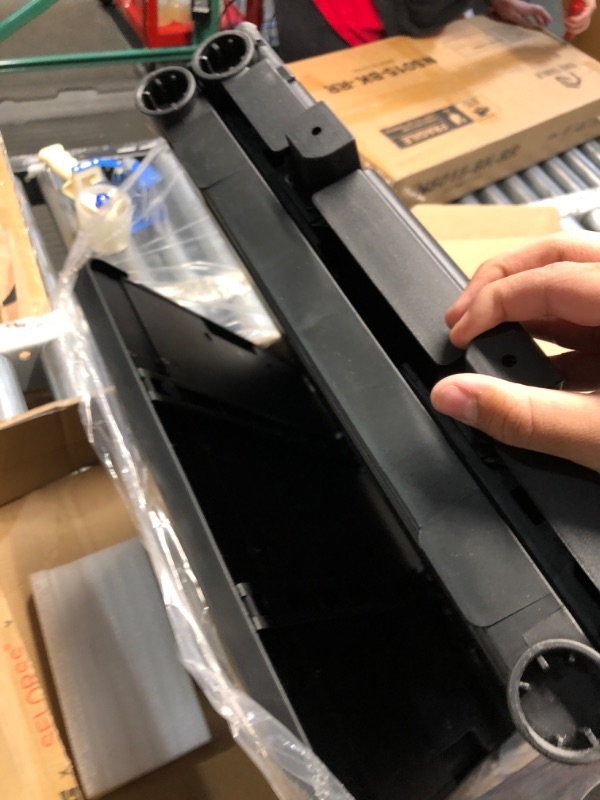 Photo 1 of Foldable Utility Cart Collapsible Portable Crate Rolling Carts with Magnetic Lid Telescopic Handle Wear-Resistant 360° Noiseless Swivel Wheel for Shopping Moving Travel Storage Luggage Office (Black) Black BY10WX-Adjustable Handle