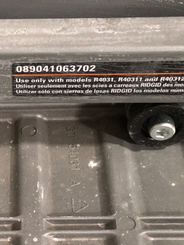 Photo 7 of (damaged)(see all images) RIDGID 9 Amp Corded 7 in. Wet Tile Saw with Stand