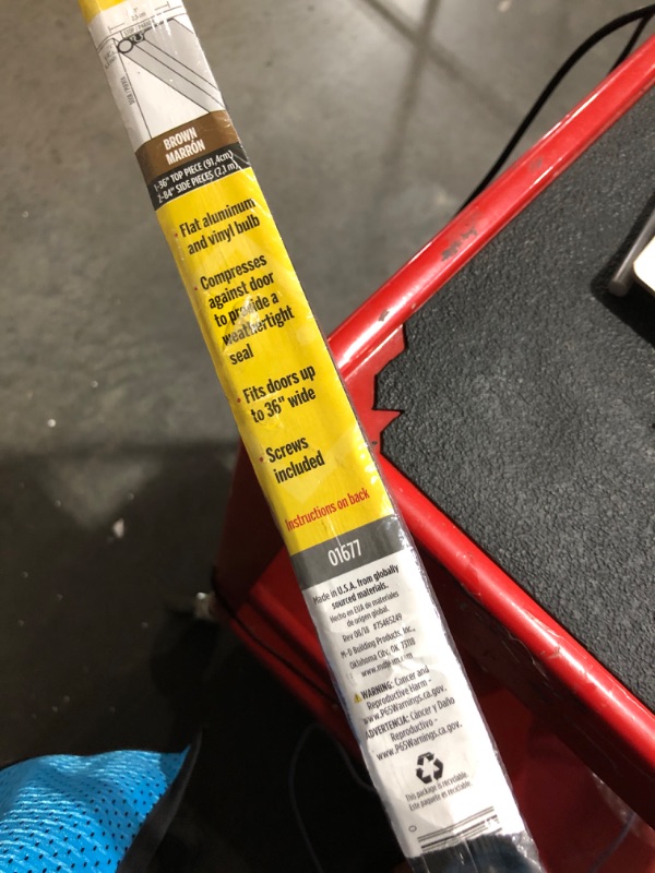 Photo 3 of *** STOCK PHOTO*** 36” Standard Door Sweep, Dark Bronze 2-Pack – Seals Out Rodents & Pests, Enhanced Weather Sealing DARK BROWN