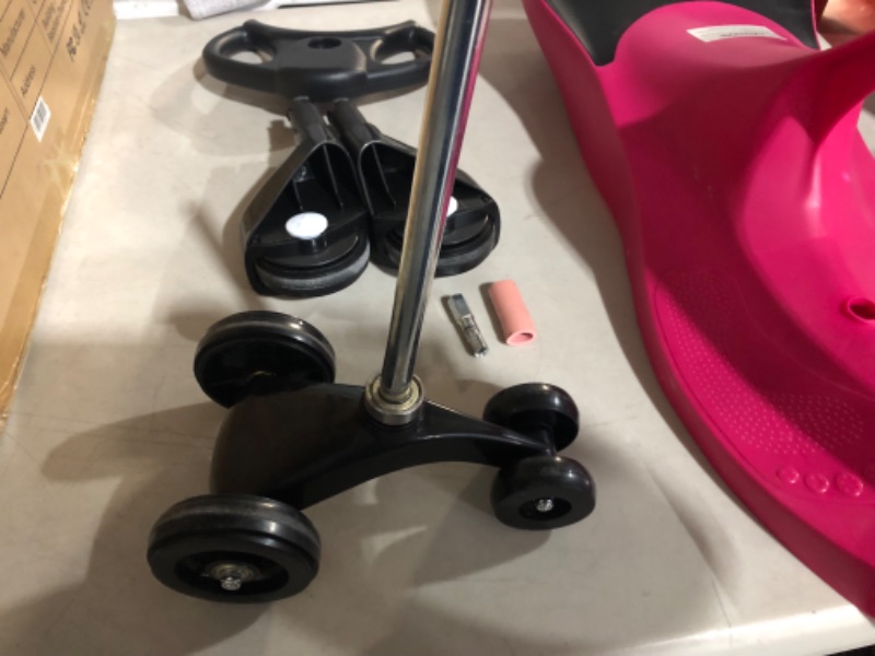 Photo 5 of ***MISSING HARDWARE*MINOR DAMAGE FROM WEAR*PICTURED***
Hey! Play! Zig Zag Ride On Car- No Batteries, Gears or Pedals- Twist, Wiggle &  (Pink)