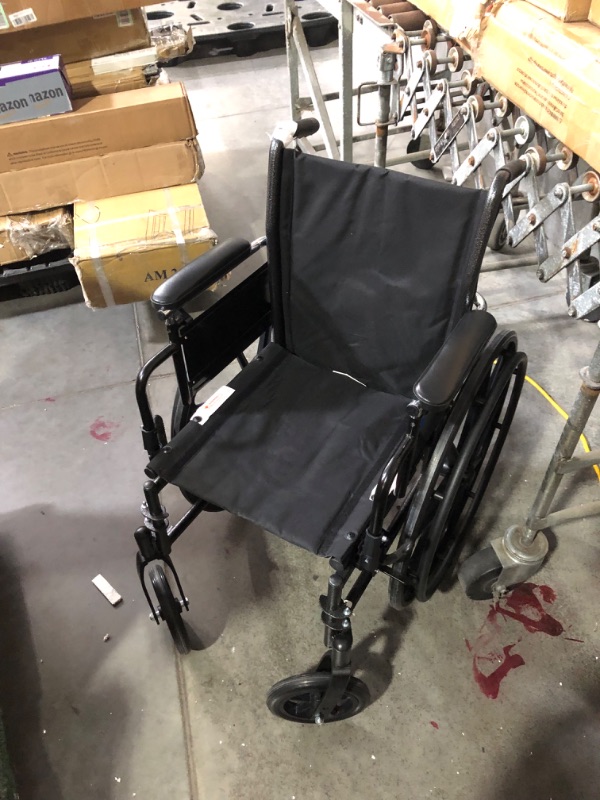 Photo 6 of ***USED - MISSING PARTS NEEDED TO ATTACH FOOTRESTS - OTHER PARTS LIKELY MISSING AS WELL - DIRTY - NO PACKAGING***
Medline Guardian K3 Wheelchair W/ Height Adj. Desk-Length Arms & Swing Away Footrests, 16"W Seat