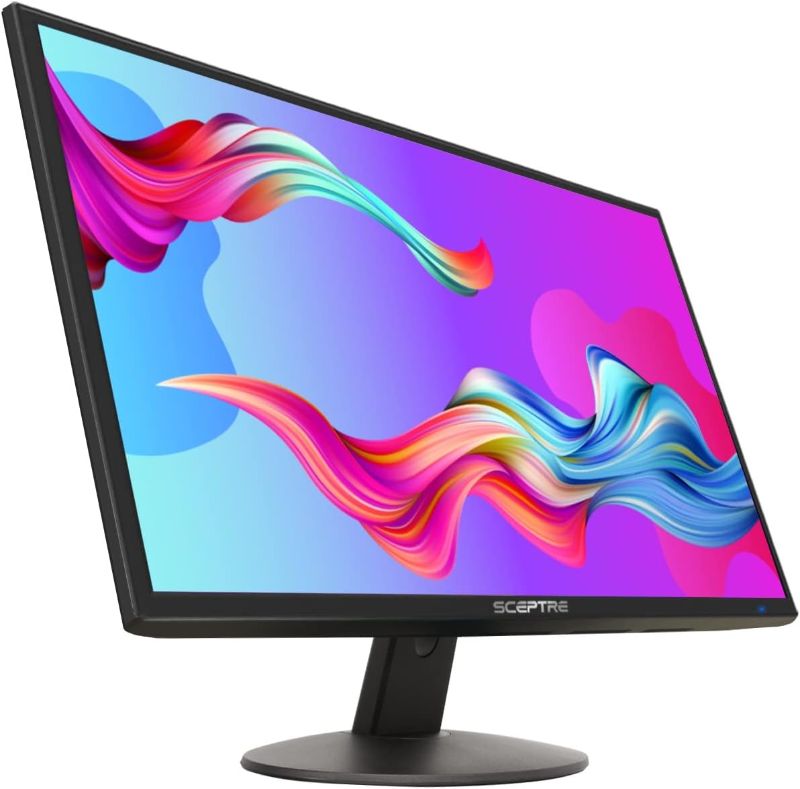 Photo 1 of Sceptre IPS 22 inch 1080p Gaming Monitor 75Hz HDMI x2 99% sRGB up to 320 Lux Blue Light Filter Build-in Speakers, Machine Black (E225W-FPT Series)