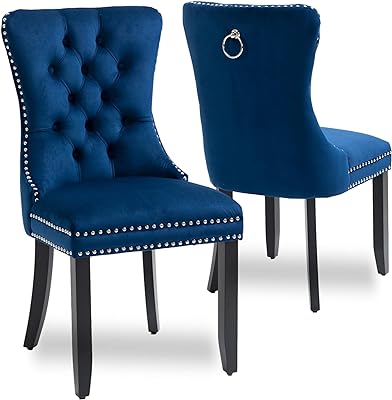 Photo 1 of (missing legs) BTEXPERT High Back Velvet Tufted Upholstered Dining, Solid Wood-Accent Nail Trim