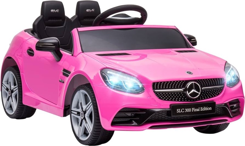 Photo 1 of (used)(will not power on) Aosom Mercedes SLC 300 Licensed Kids Electric Car with Remote Control, 12V Battery Powered