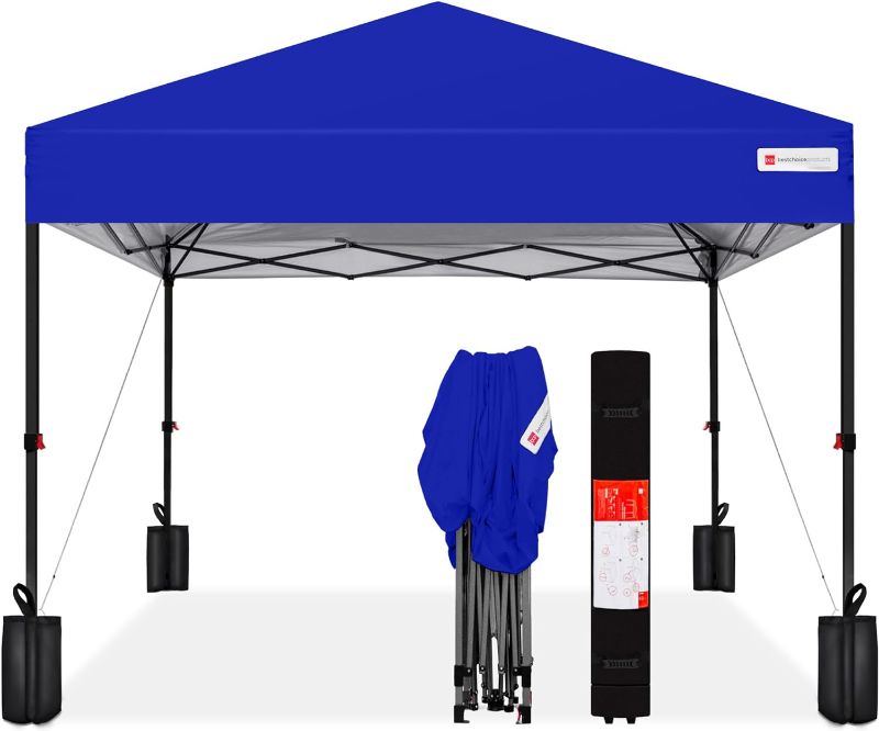 Photo 1 of 10x10ft 1-Person Setup Pop Up Canopy Tent Instant Portable Shelter