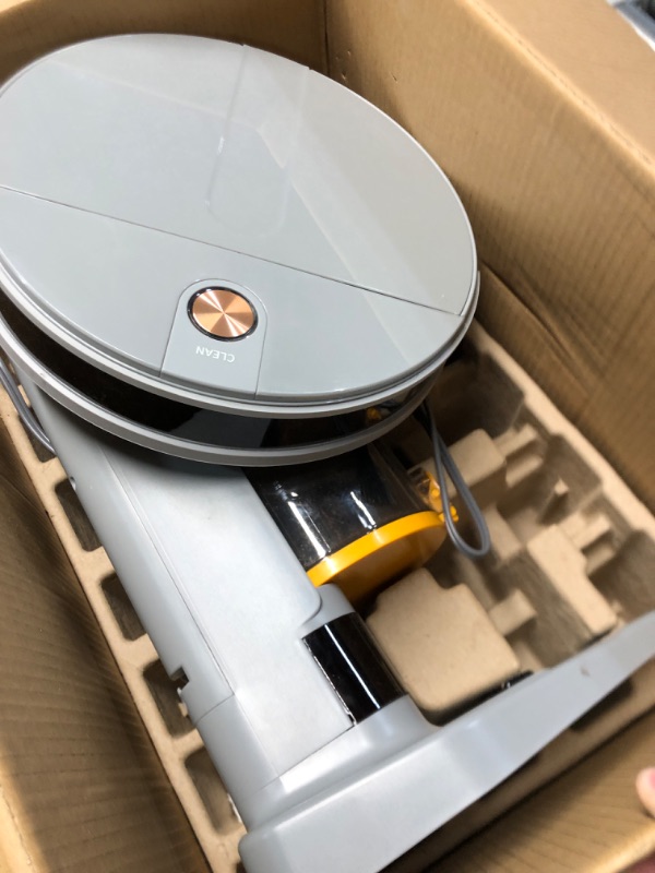 Photo 9 of ***HEAVILY USED AND DIRTY - DOESN'T DO ANYTHING WHEN TURNED ON - UNABLE TO TROUBLESHOOT - MISSING REMOTE***
LIGHT 'N' EASY Robot Vacuum Cleaner, Robot Vacuum Automatic Emptying, Ultra-Quiet, Ultra-Thin, Auto-Charging Robotic Vacuum Cleaner, Good for Pet H