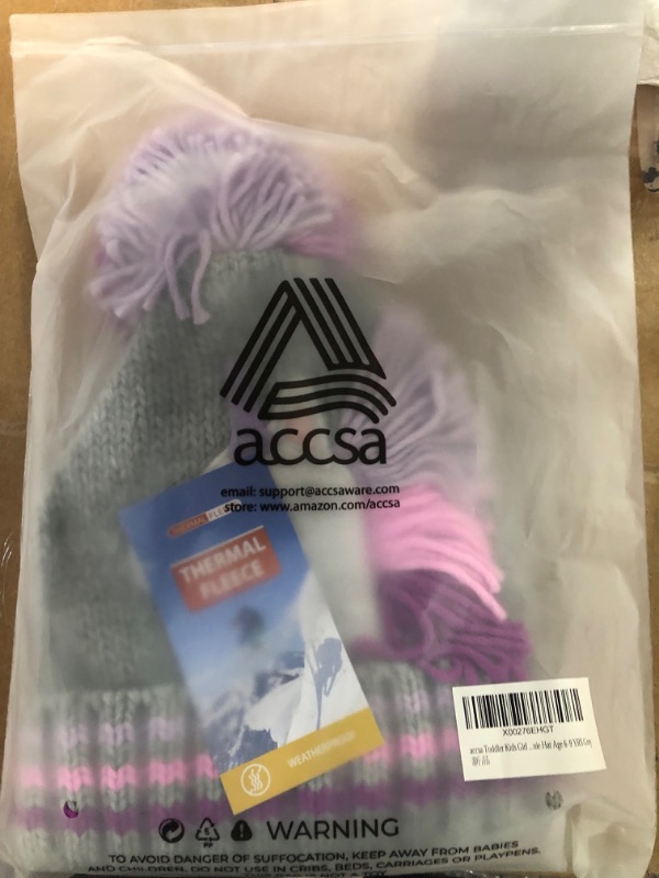 Photo 2 of accsa Toddler Kids Girl Novelty Colorful Knit Unicorn Pony Beanie Hat Age