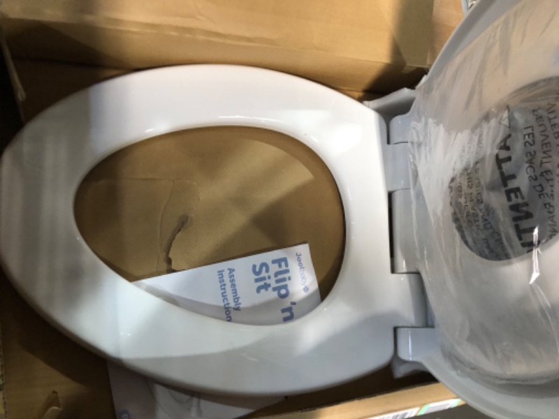 Photo 2 of ***POSSIBLE MISSING PIECES**HARDWARE WAS LOOSE IN BOX***
Toilet Seat, Elongated Toilet Seat with Toddler Seat Built in, Fits Both Adult and Child, with Slow Close and Magnets- Elongated