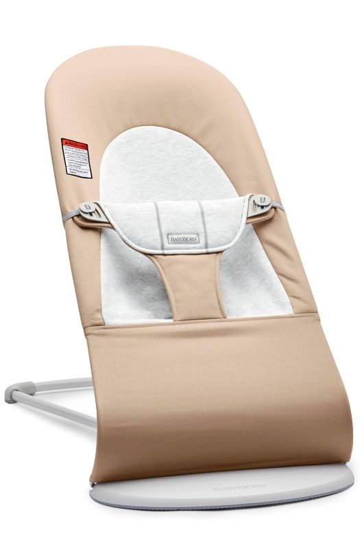 Photo 1 of ***USED - LIKELY MISSING PARTS - UNABLE TO VERIFY FUNCTIONALITY***
BabyBjörn Bouncer Balance Soft, Woven/Jersey, Beige/Grey
