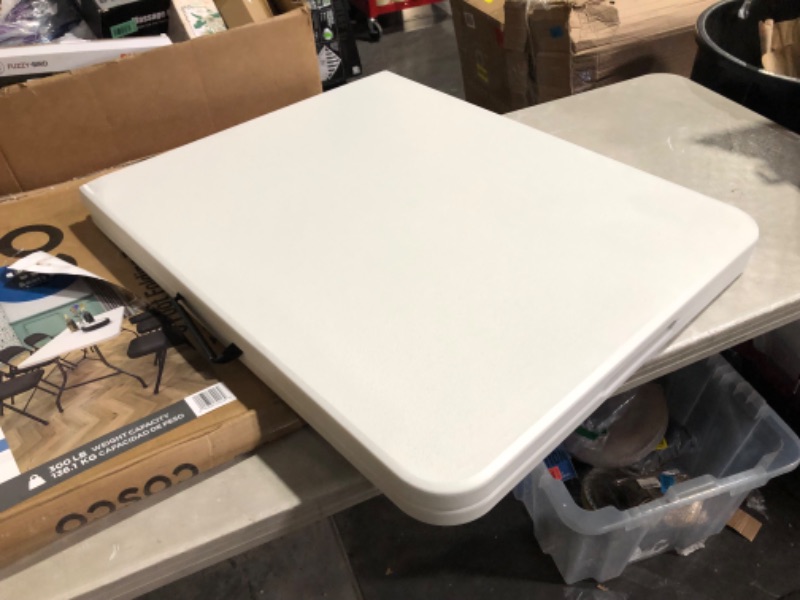 Photo 8 of ***DAMAGED - SEE PICTURES***
Cosco Folding Table, 6 Foot, White White 6 Foot