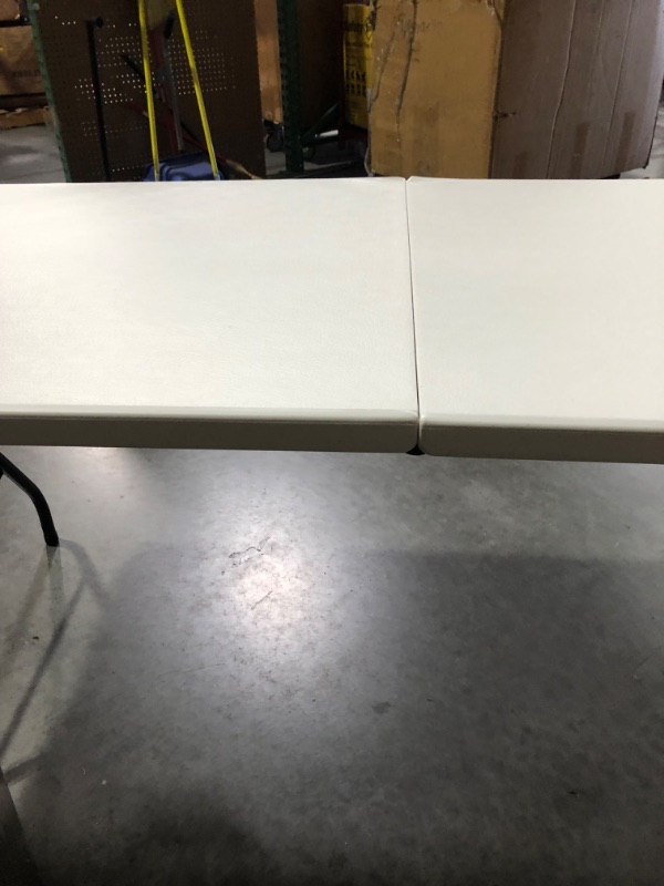 Photo 6 of ***DAMAGED - SEE PICTURES***
Cosco Folding Table, 6 Foot, White White 6 Foot