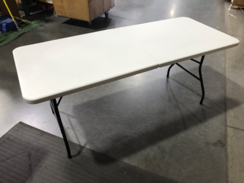 Photo 7 of ***DAMAGED - SEE PICTURES***
Cosco Folding Table, 6 Foot, White White 6 Foot