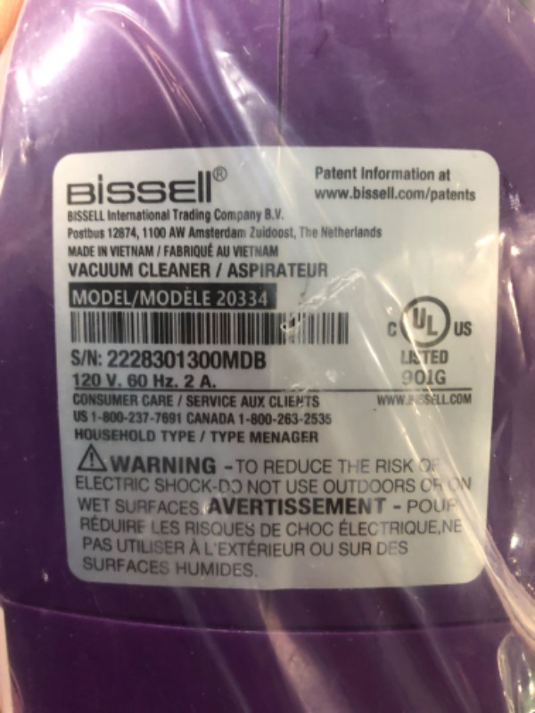 Photo 5 of * used item *
Bissell Featherweight Stick Lightweight Bagless Vacuum with Crevice Tool, 20334, Purple