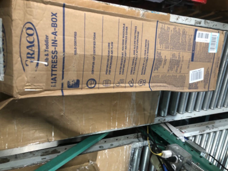 Photo 1 of Graco Premium Foam Crib & Toddler Mattress – GREENGUARD Gold and CertiPUR-US Certified, 100% Machine Washable, Breathable, and Water-Resistant Cover, Meets All Applicable Category Safety Standards