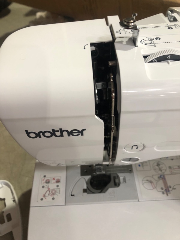 Photo 10 of ***DAMAGED - MISSING PARTS - SEE COMMENTS***
Brother SE700 Sewing and Embroidery Machine, Wireless LAN Connected, 135 Built-in Designs, 103 Built-in Stitches, Computerized, 4" x 4" Hoop Area, 3.7" Touchscreen Display, 8 Included Feet