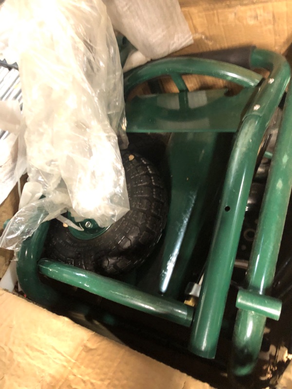 Photo 1 of [FOR PARTS, READ NOTES] NONREFUNDABLE
Xtremepower US Hose Reel Cart Green w/Wheels 300' Capacity Outdoor Patio Garden Reel Holder
