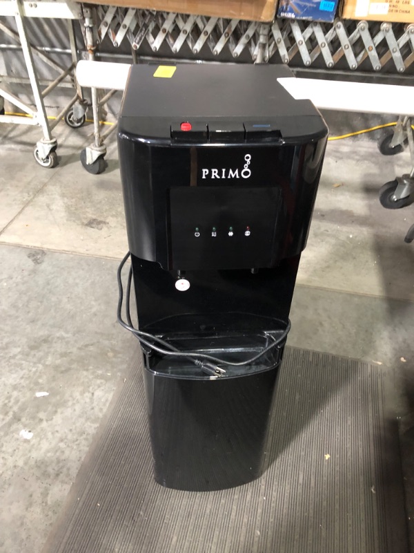 Photo 12 of ***USED - DAMAGED - MISSING PARTS - SEE COMMENTS***
Primo Bottom-Loading Water Dispenser - 2 Temp (Hot-Cold) Water Cooler Water Dispenser for 5 Gallon Bottle w/ Child-Resistant Safety Feature, Black