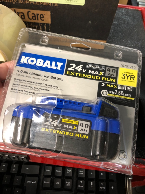 Photo 2 of Kobalt 24-volt Max 4-Amp-Hours Lithium Power Tool Battery KB 424-03