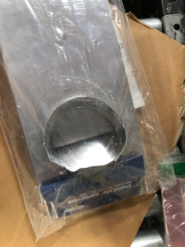 Photo 4 of **DAMAGED / MISSING PIECE** Whirlpool 4396037RP 0-to-18 Inch Vent Periscope & Scotch 3311 Aluminum Foil Tape - 2 in. x 5YD. Vapor Resistant Silver Foil Tape Roll with Thermal Conductivity, Rubber Adhesive Periscope + Tape Roll