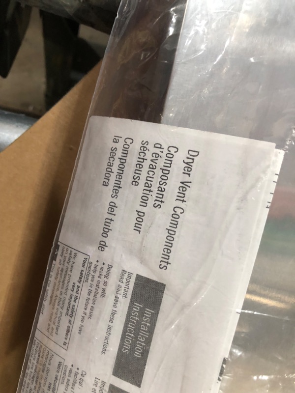 Photo 3 of **DAMAGED / MISSING PIECE** Whirlpool 4396037RP 0-to-18 Inch Vent Periscope & Scotch 3311 Aluminum Foil Tape - 2 in. x 5YD. Vapor Resistant Silver Foil Tape Roll with Thermal Conductivity, Rubber Adhesive Periscope + Tape Roll