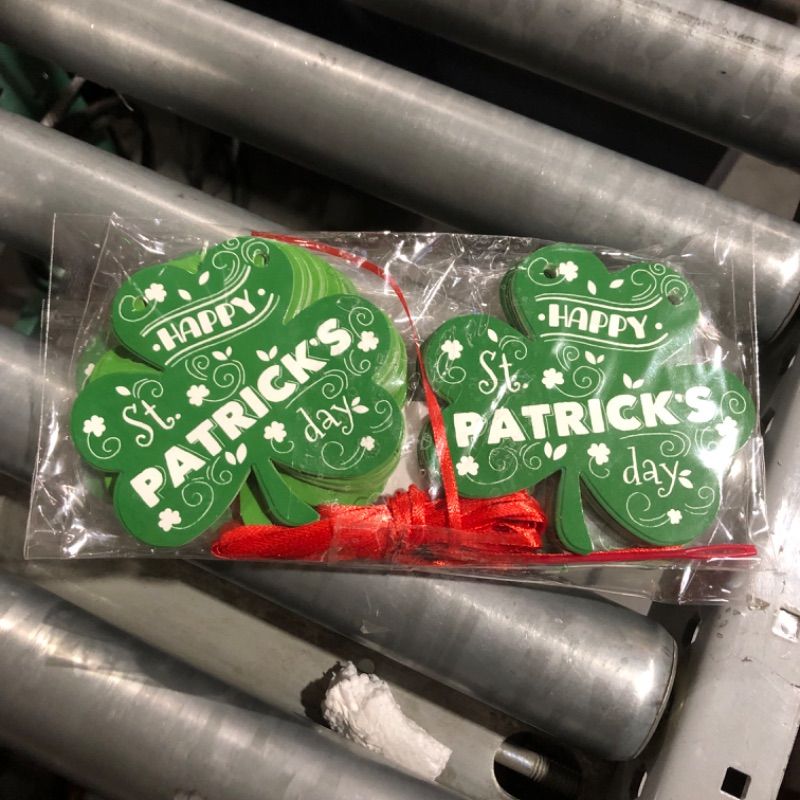 Photo 2 of ***NON-REFUNDABLE BUNDLE OF 2** OHOME St Patricks Day Decorations - 40 Pack Shamrock Clover Garland Banner