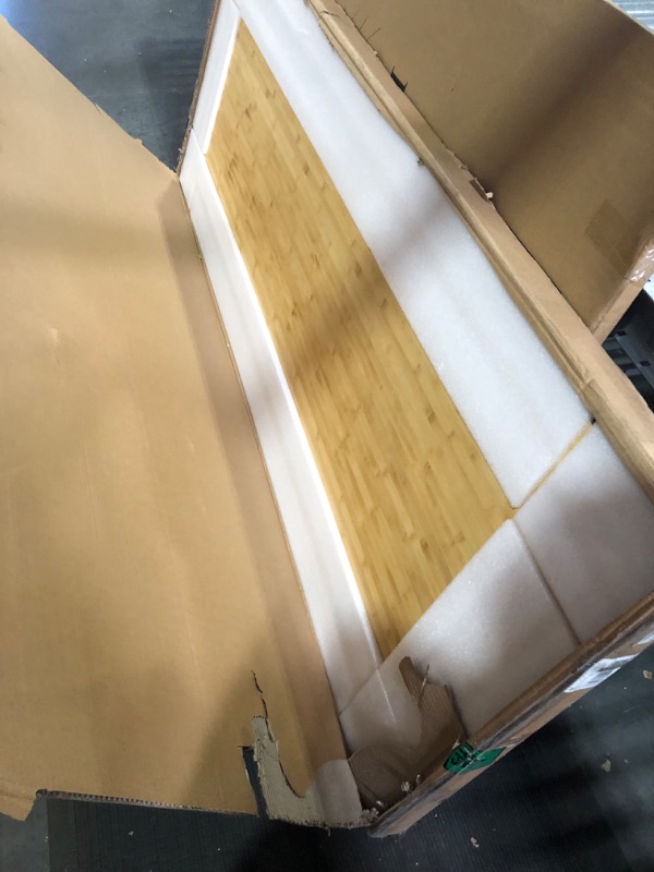 Photo 1 of VWINDESK Natural Bamboo Desk Table Top Only