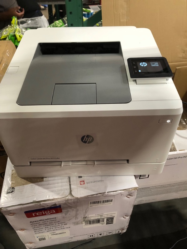 Photo 2 of **DAMAGED** HP Color LaserJet Pro M255dw Wireless Laser Printer (7KW64A), White