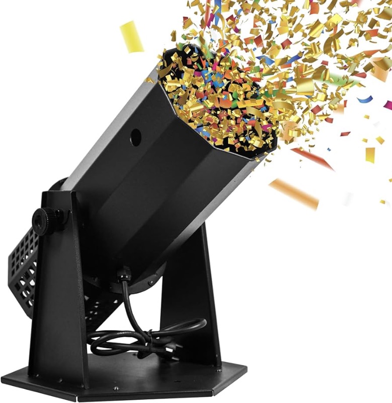 Photo 1 of Confetti Machine, Professional Electric Confetti Launcher, DMX Control Digital Confetti Cannon with Remote