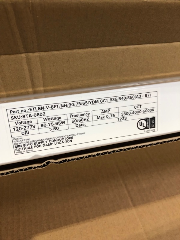 Photo 1 of 8 Ft LED Strip Light Fixtures - Pack Of 4 Lights