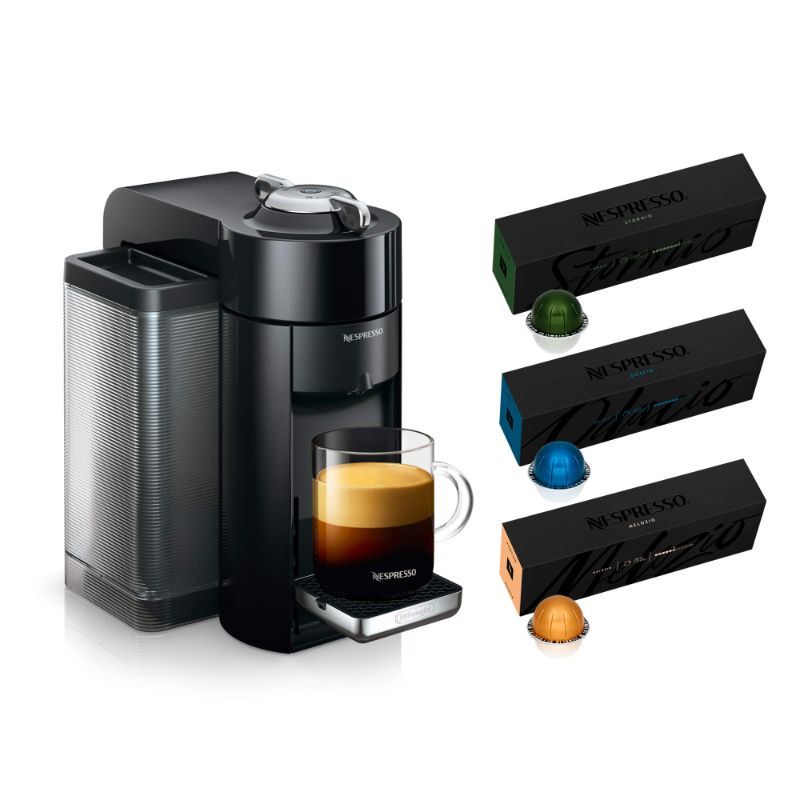 Photo 1 of Nespresso Vertuo Coffee and Espresso Machine by De'Longhi Machine + Capsule Set Black