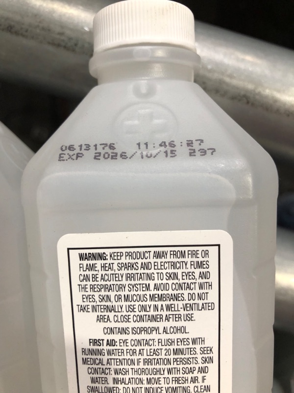 Photo 3 of **NON-REFUNDABLE BUNDLE OF 2** Amazon Basics 99% Isopropyl Alcohol First Aid For Technical Use,16 Fluid Ounces