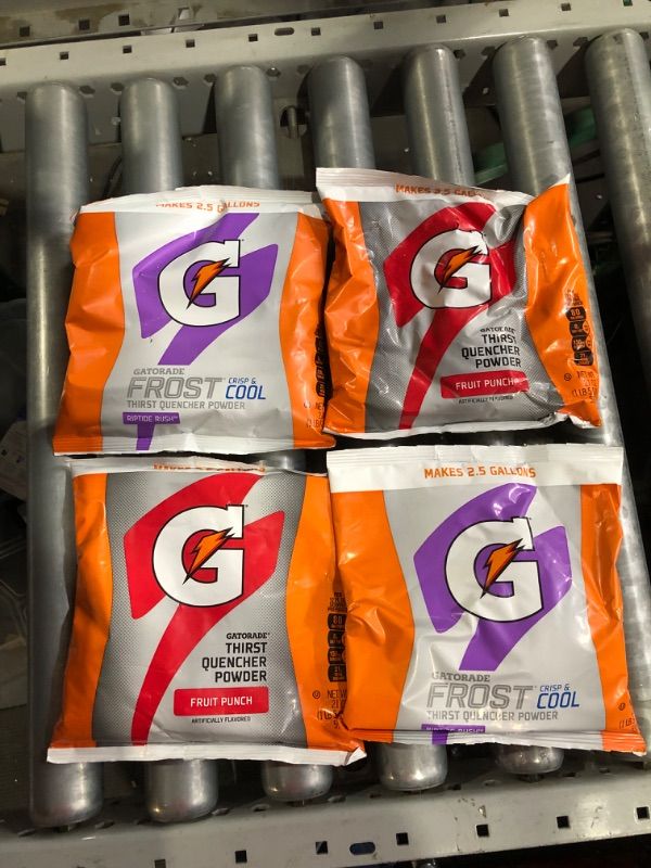 Photo 2 of **NON-REFUNDABLE BUNDLE OF 4** Gatorade Thirst Quencher Powder, Fruit Punch - 21 oz pouch