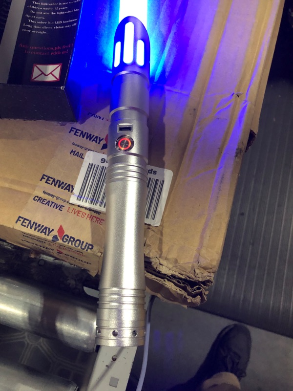 Photo 2 of ELESKOCO Smooth Swing Light Sabers for Adult Heavy Dueling Silver