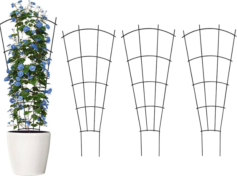 Photo 1 of **MISSING ONE TRELIS** 32'' Indoor Plant Trellis for Potted Plants Climbing Outdoor Metal Garden Trellis