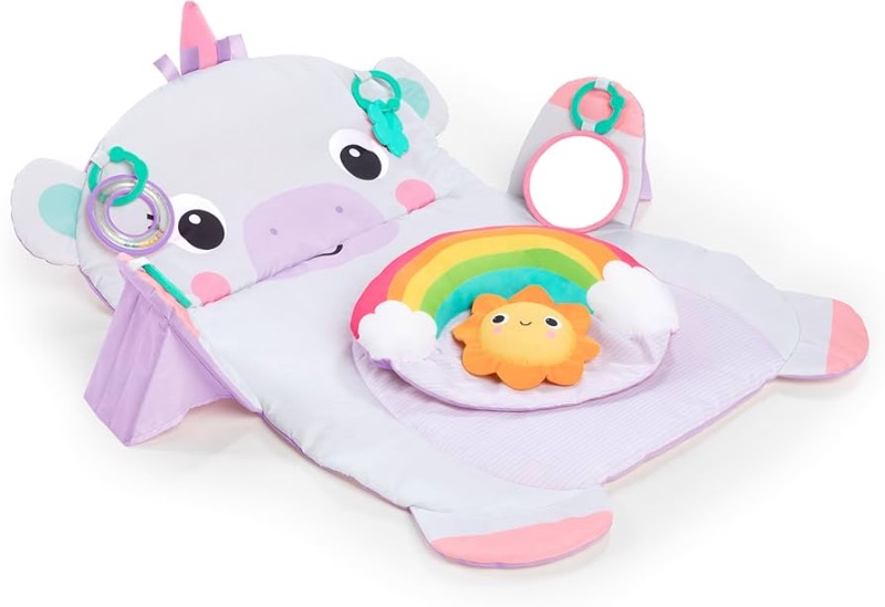 Photo 1 of Bright Starts Tummy Time Prop & Play Baby Activity Mat with Support Pillow & Taggies - Unicorn 36 x 32.5 in