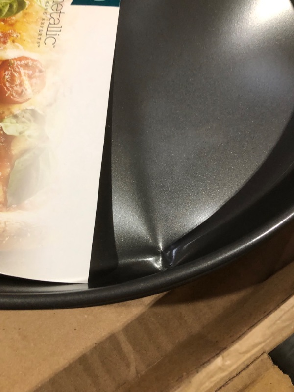 Photo 3 of **AS-IS - DENTED** Chicago Metallic Deep Dish Pizza pan, 14-Inch diameter Deep Pizza Pan