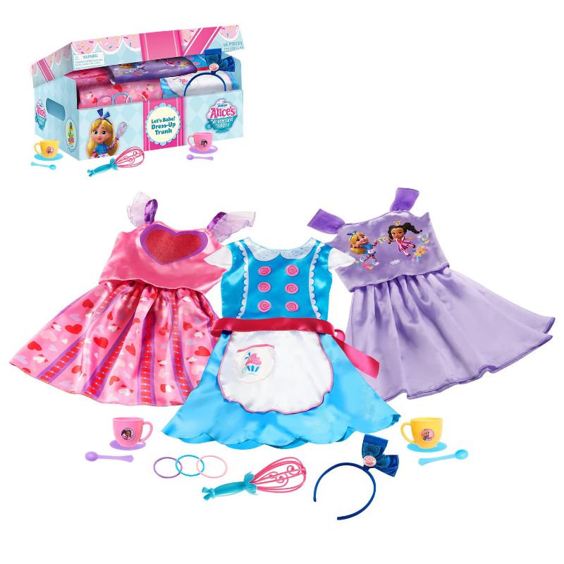 Photo 1 of ALICE WONDERLAND BAKERY Disney Junior Dress Up Set with Trunk, Size 4-6X, Pretend Play