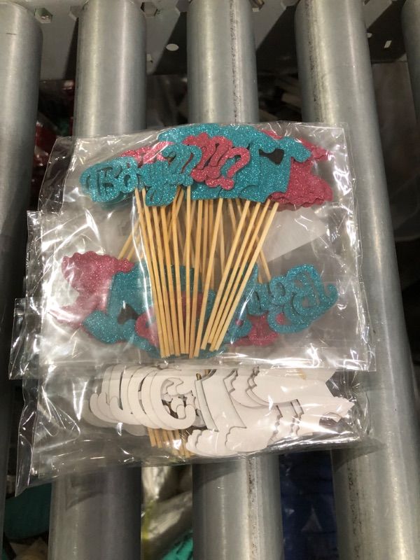 Photo 1 of **NON-REFUNDABLE BUNDLE OF 2** 36PCS Gender Reveal Cupcake Toppers