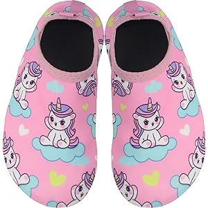 Photo 1 of **SHOE COLOR MAY DIFFER FROM IMAGE** Kids Water Shoes Boys Girls Quick Dry Non-Slip Aqua Socks For Beach Swimming Pool Pink
