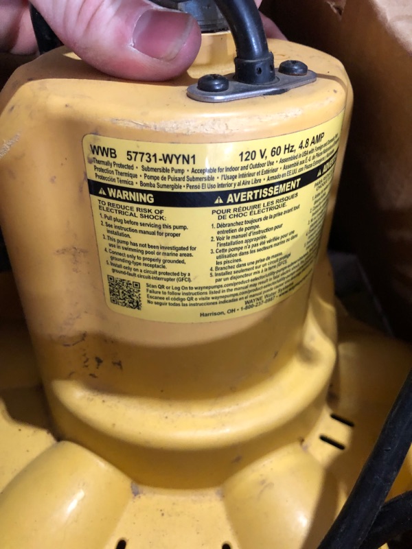 Photo 1 of 0.16 hp. WaterBUG Submersible Utility Pump with Multi-Flo Technology