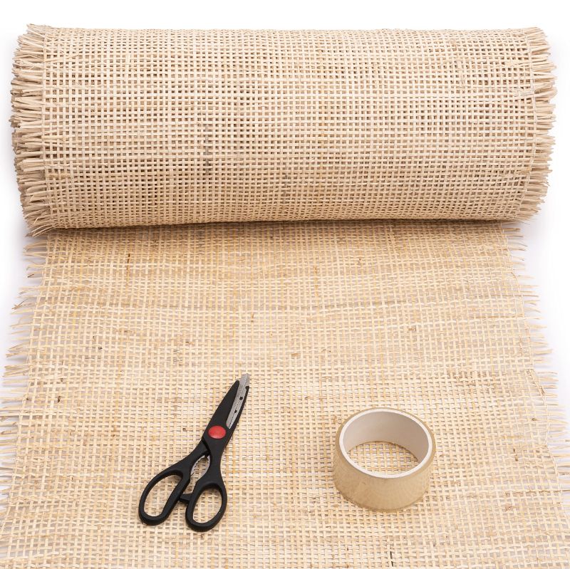 Photo 1 of 18" Width Square Cane Webbing - 18" x 5 Ft Sheet - Cane Fabric (5 FEET)