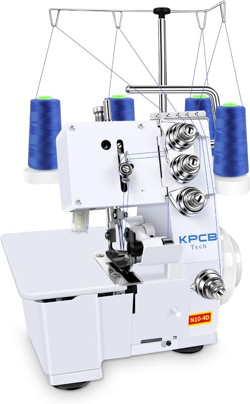 Photo 1 of **PARTS ONLY DOES NOT FUNCTION PROPERLY**
KPCB Serger Sewing Machine with Upgraded LED Light and Accessories Kit, Heavy-Duty Durable Metal Frame Overlock Machines