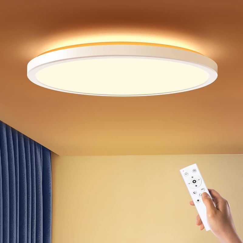 Photo 1 of BLNAN Dimmable LED Flush Mount Ceiling Light Fixture with Remote Control