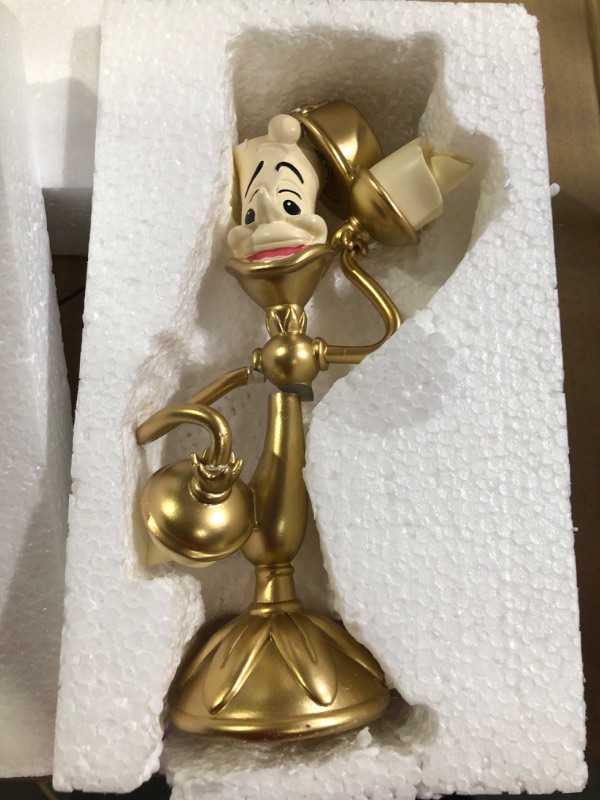 Photo 4 of **ONE DECORATION DAMAGED** LJWW Beauty and The Beast Candle Holder Candle Holder Ornament Alarm Clock Ornament (1 Set Contains 3)