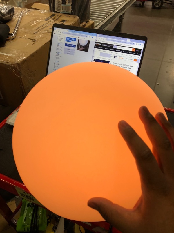 Photo 4 of 12-Inch LED Ball Light, Color Changing Lamp with Remote 12 Inch