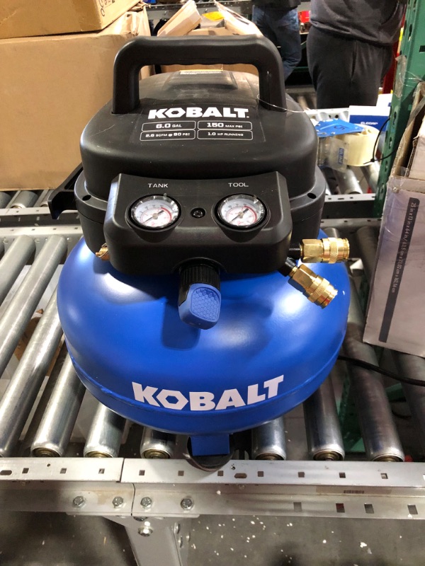 Photo 2 of Kobalt 6-Gallons Portable 150 PSI Pancake Air Compressor