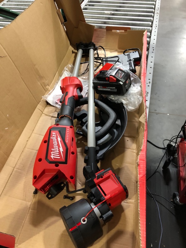 Photo 2 of **UNABLE TO TEST** Milwaukee M18 Brushless String Trimmer Kit w Battery and Charger 2828-21